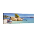 Quadro stampa su tela paesaggio marino Cala Smeraldo Adriano Galasso Promozione