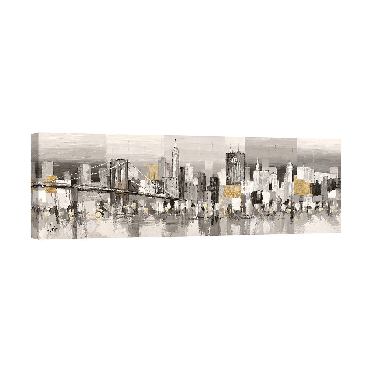 Quadro moderno astratto su tela Manhattan & Brooklyn Bridge Luigi Florio Promozione Quadro moderno astratto su tela Manhattan & Brooklyn Bridge Luigi Florio Promozione