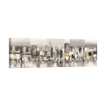 Quadro moderno astratto su tela Manhattan & Brooklyn Bridge Luigi Florio Promozione