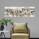 Quadro moderno astratto su tela Manhattan & Brooklyn Bridge Luigi Florio Vendita