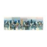 Quadro moderno su tela paesaggio urbano Manhattan Aqua Luigi Florio Offerta