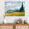 Stampa su tela impressionismo Campo di Grano con Cipressi van Gogh Vendita