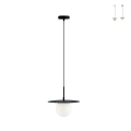 Lampadario a sospensione soggiorno diffusore in vetro 45cm Chaplin L1 Promozione