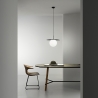 Lampadario a sospensione soggiorno diffusore in vetro 45cm Chaplin L1 Vendita