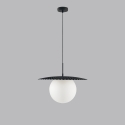 Lampadario a sospensione soggiorno diffusore in vetro 45cm Chaplin L1 Offerta