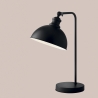 Lampada da tavolo design vintage in metallo nero Charleston LT Offerta