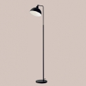 Lampada da terra piantana in metallo nero stile vintage Charleston LP Offerta