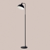 Lampada da terra piantana in metallo nero stile vintage Charleston LP Offerta