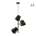 Lampadario a sospensione in metallo a tre luci stile vintage Colt LS3 Promozione