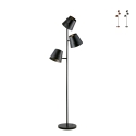 Colt LP3 piantana in metallo a tre luci orientabile stile industriale Promozione