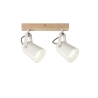 Applique da parete soffitto due luci orientabili metallo bianco Eda AP2 Vendita