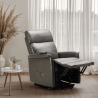 Poltrona Relax Elettrica con Sistema Alzapersona Similpelle per Anziani Amalia Fix 