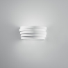 Applique in gesso verniciabile con diffusore in vetro satinato Flow Promozione