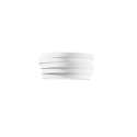 Applique in gesso verniciabile con diffusore in vetro satinato Flow Offerta