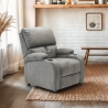 Poltrona Relax Reclinabile con Poggiapiedi in Microfibra Velluto Laura Caratteristiche