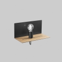 Applique in metallo stile minimal con presa USB e luce regolabile Flash Offerta