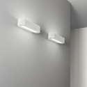 Applique ovale moderna da parete in gesso bianco verniciabile Gatsby Vendita