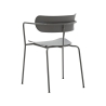 Set 4 poltrone sedia in metallo e polipropilene dal design moderno Asmar Catalogo