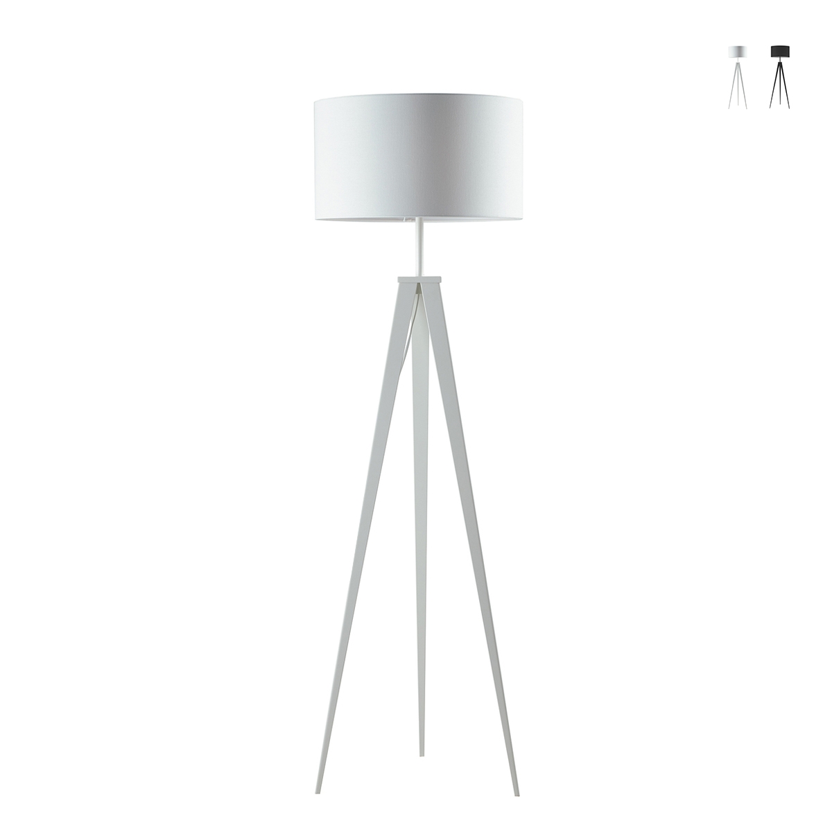 Lampada da terra piantana a tre piedi in metallo paralume tessuto Ibis Promozione Lampada da terra piantana a tre piedi in metallo paralume tessuto Ibis Promozione