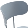Set 2 sgabelli in metallo e polipropilene dal design moderno Jovai Scelta