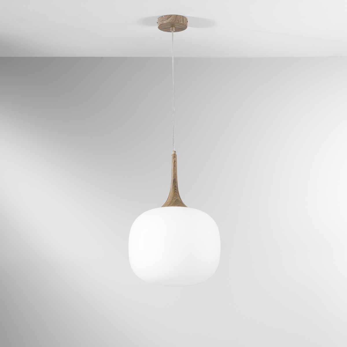 Lampadario a sospensione moderno con luce in vetro bianco opale Jaipur Promozione Lampadario a sospensione moderno con luce in vetro bianco opale Jaipur Promozione