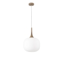 Lampadario a sospensione moderno con luce in vetro bianco opale Jaipur Vendita
