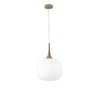 Lampadario a sospensione moderno con luce in vetro bianco opale Jaipur Vendita