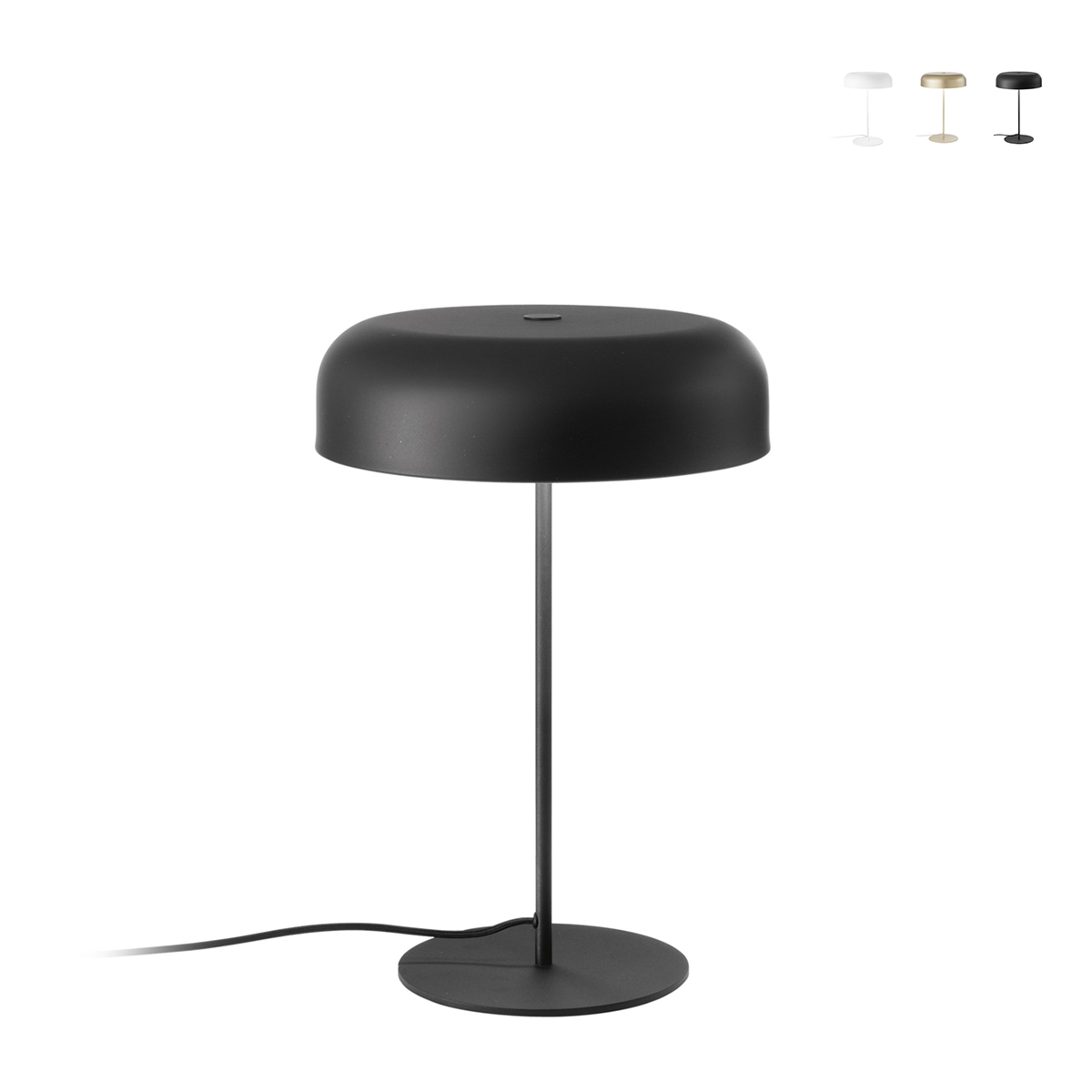 Lampada da tavolo scrivania in metallo design vintage 45x30cm Iceman