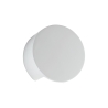 Applique da parete moderna rotonda in gesso bianco verniciabile Leiron Sconti
