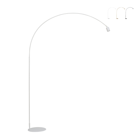 Piantana ad arco in metallo stile minimal punto luce orientabile Maison Promozione