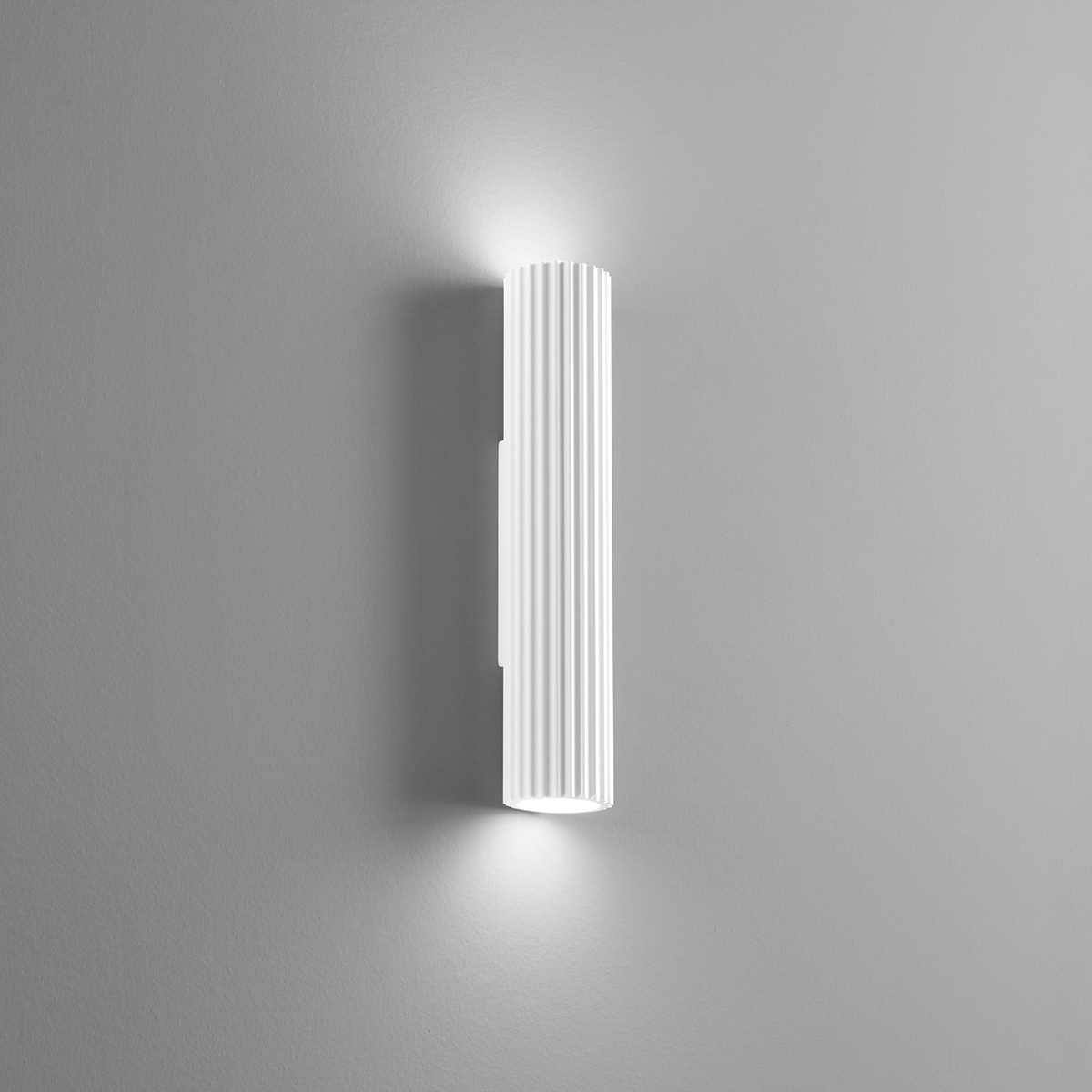 Applique lampada da parete elegante in gesso con 2 luci Palladio Promozione