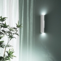 Applique lampada da parete elegante in gesso con 2 luci Palladio Vendita