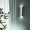 Applique lampada da parete elegante in gesso con 2 luci Palladio Vendita