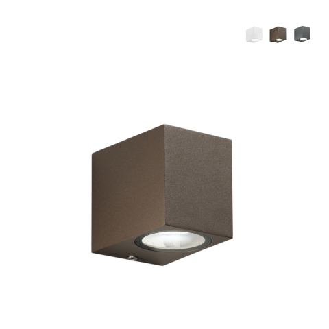 Applique moderna da esterno giardino in alluminio Qubo Promozione
