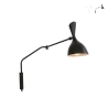 Applique in metallo con luce paralume orientabile stile industriale Morgan Promozione