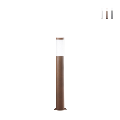 Paletto da esterno lampione da giardino in acciaio h70cm IP44 Tokyo Promozione