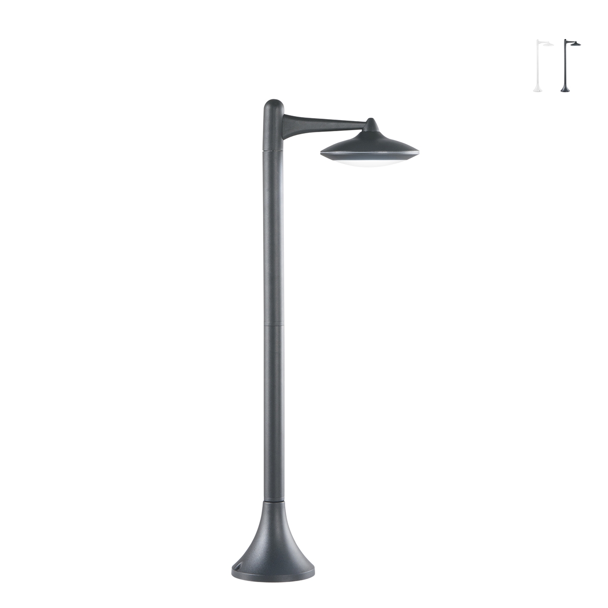 Lampione LED paletto moderno da esterno giardino in alluminio Alyson Promozione