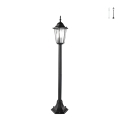 Lampione paletto per esterno con diffusore in vetro h105cm IP44 Milano Promozione