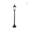Lampione paletto per esterno con diffusore in vetro h105cm IP44 Milano Promozione