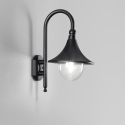 Applique lanterna da esterno giardino in alluminio nero Pavia Promozione