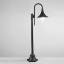 Paletto lampione da giardino esterno in alluminio nero h130 cm Pavia Promozione