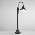 Paletto lampione da giardino esterno in alluminio nero h130 cm Pavia Promozione