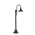 Paletto lampione da giardino esterno in alluminio nero h130 cm Pavia Vendita