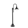 Paletto lampione da giardino esterno in alluminio nero h130 cm Pavia Vendita