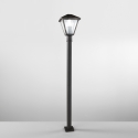 Lampione paletto da giardino con diffusore in vetro h100cm Prisma Promozione