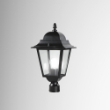 Testa per palo lampione da giardino stile classico alluminio vetro Roma Promozione