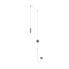 Applique da parete con luce LED design moderno in alluminio Candle Promozione