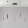 Plafoniera da soffitto LED 5 lampade sospese design moderno Candle Promozione