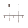 Lampadario sospeso in metallo design moderno 5 luci LED Candle Vendita
