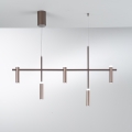 Lampadario sospeso in metallo design moderno 5 luci LED Candle Promozione